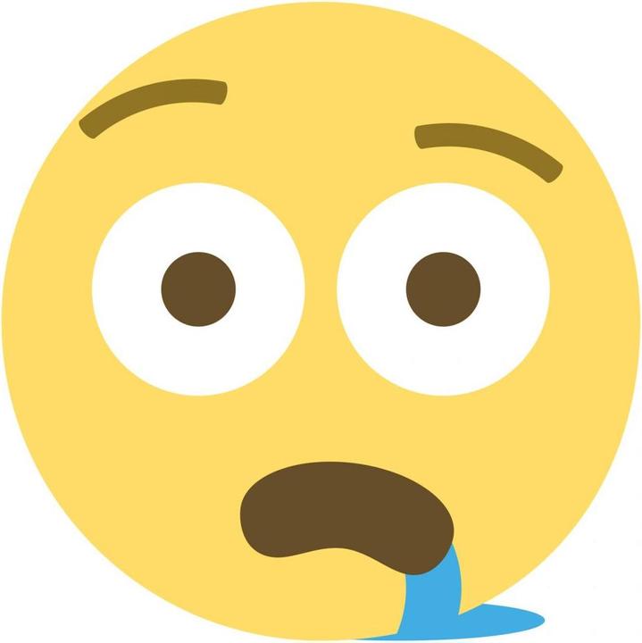 Produktbild Emojione Emoji Drooling Face (80 x 80 cm)