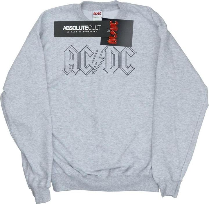 Produktbild AC/DC Black Outline Logo Sweatshirt Mädchen (140, 146)