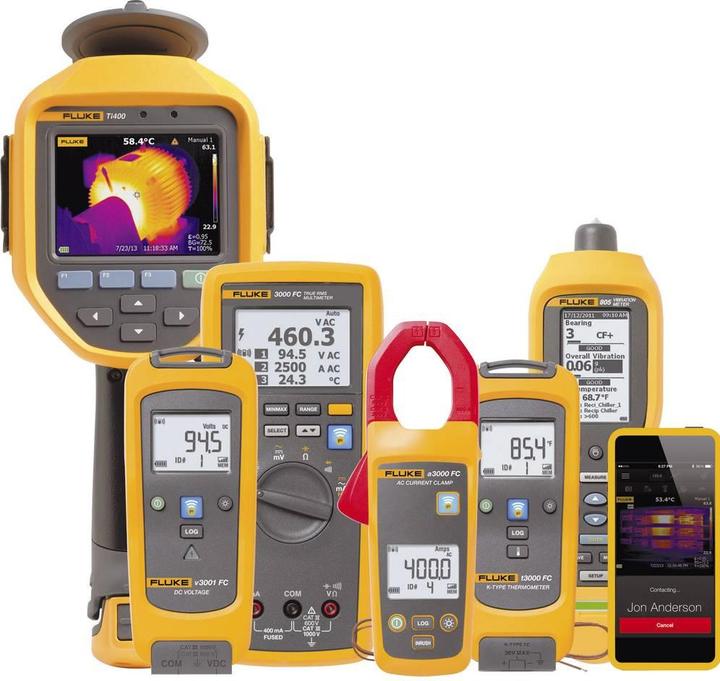 Actual product image Fluke Current clamp, hand multimeter di (CAT III 1000V, CAT IV 600V)