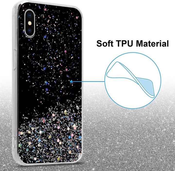 Actual product image Cadorabo TPU cover sparkling glitter (Apple iPhone XS Max)