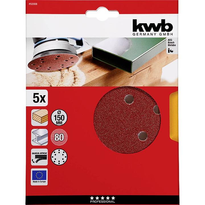 Produktbild kwb Klett-Haftscheiben (80)