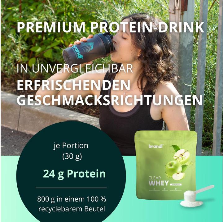 Produktbild Brandl Clear Whey (Apfel, 1 Stk., 800 g)