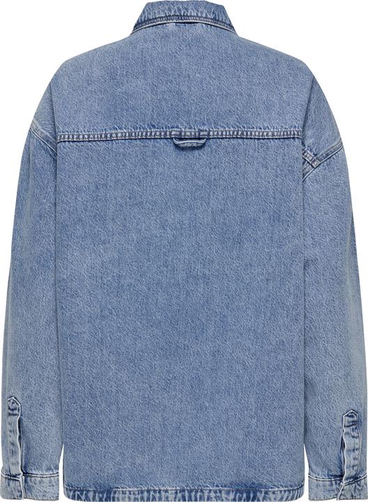 Image du produit Only Coupe normale Col chemise Manches avec bouton Épaule basse Chemise en jean Chemise en jean (XL)