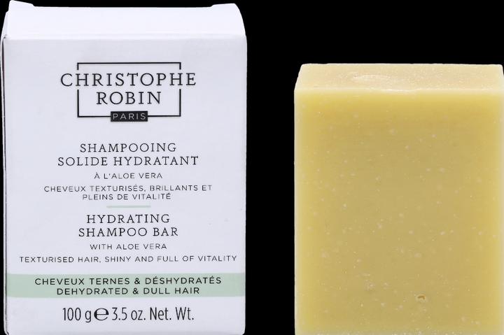 Actual product image Christophe Robin Hydrating Shampoo Bar with Aloe Vera (100 ml, Solid shampoo)
