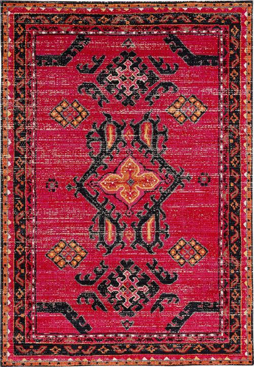 Actual product image Pergamon Kurzflor Designer Teppich Modern Vintage Orient Muster (140 x 200 cm)