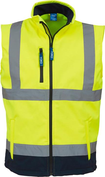 Jaune fluo, Bleu marine