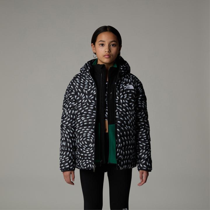 Actual product image North Face Girl's Reversible Perrito Hooded Jacket (XS)