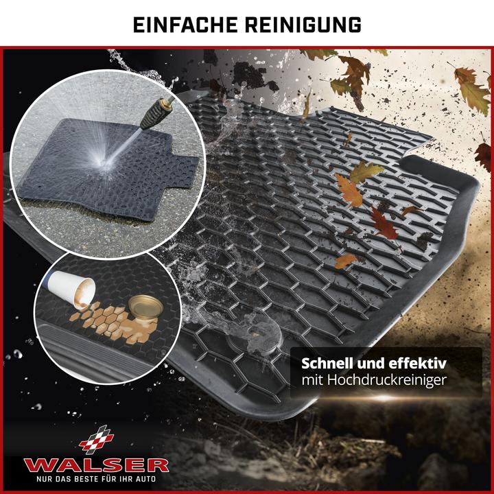 Actual product image Walser Rubber mats suitable for Kia Sportage V 2021-Today, Hyundai Tucson 2020-Today (2 front mats + 2 rear mats)