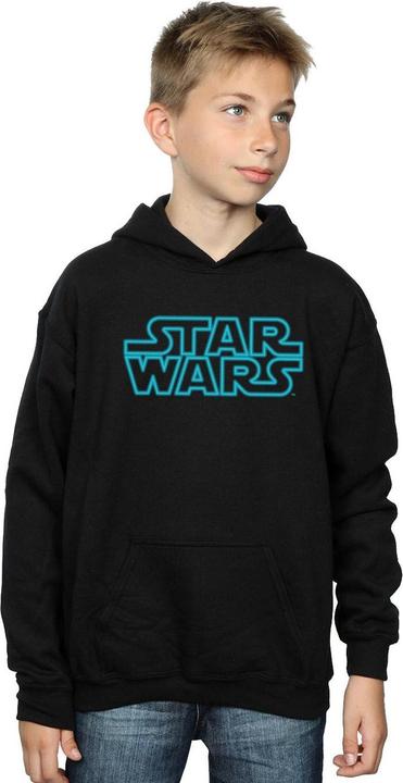 Actual product image Star Wars Boys Neon Sign Logo Hoodie (116)