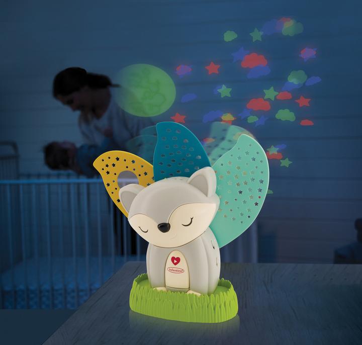 Immagine prodotto Infantino Luce notturna e calmante musicale 2 in 1, Grey Fox