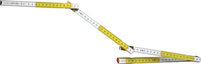 Actual product image Stanley folding ruler wood yellow (Metric)