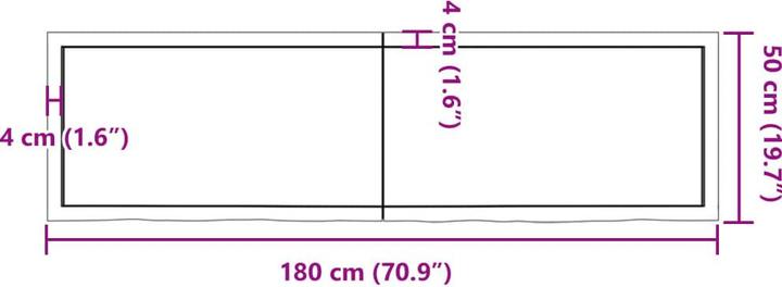 Immagine prodotto VidaXL Emerald (180 x 6 x 50 cm)