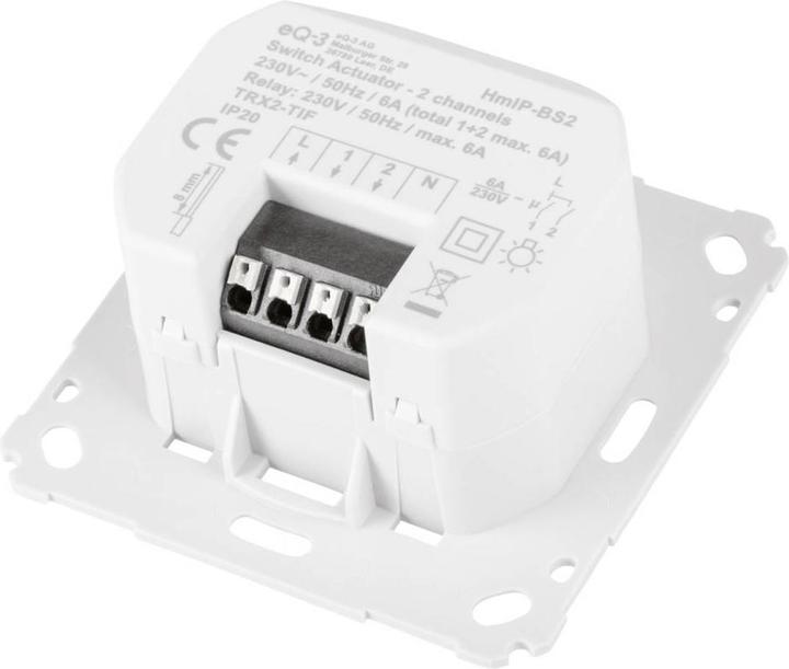 Image du produit Homematic IP Acteur de commutation radio double pour interrupteur de marque (Actionneur de commutation)