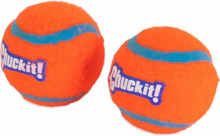Actual product image Chuckit! CHUCKIT TENNIS BALL Tennis ball 5 cm diameter size S 2 piece(s) Orange (Ball toy dog)