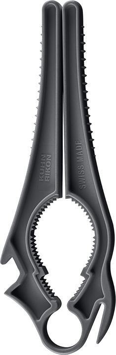 Actual product image Kuhn Rikon 5-in-1 Swiss Multi Opener grey (Plastic lidded bottle opener)
