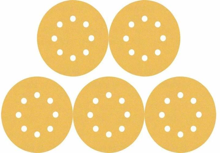 Produktbild Bosch Professional Zubehör EXPERT C470 Schleifpapier mit 8 Löchern für Exzenterschleifer, 125 mm, G 180, 5-tlg. (180)