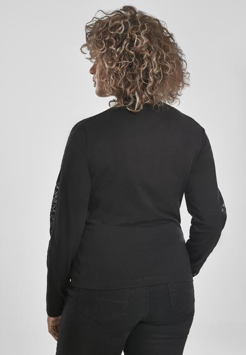 Actual product image Urban Classics Ladies Lace Striped LS (4XL)