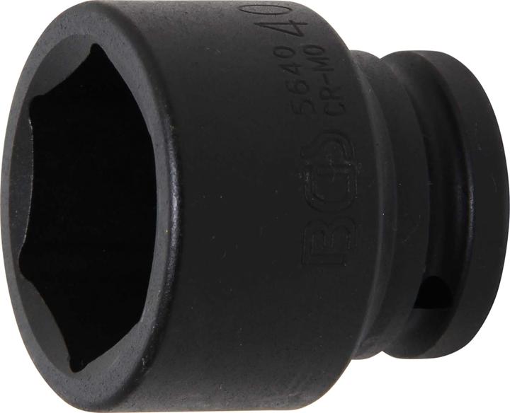 BGS Kraft-Steckschlüssel-Einsatz Sechskant Antrieb Innenvierkant 20 mm (3/4") SW 40 mm (40 mm)