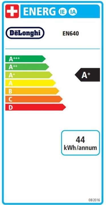 Label énergétique De'Longhi Nespresso Gran Lattissima (NESPRESSO Original)