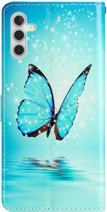Immagine prodotto Cover-Discount Galaxy A25 5G - Custodia in pelle cover farfalla blu (Samsung Galaxy A25 5G)