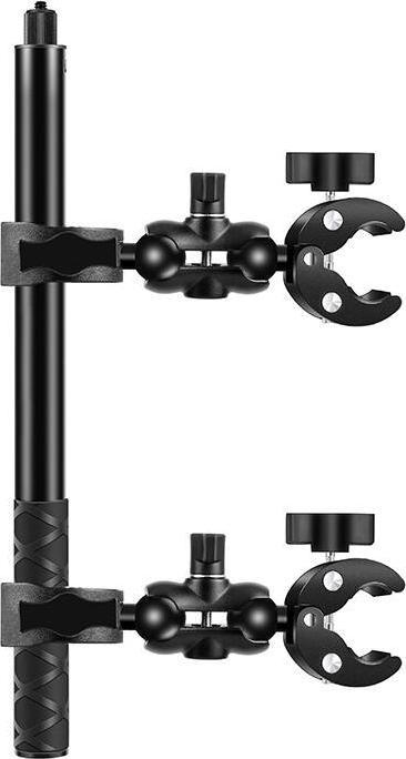 Puluz Motorcycle/bicycle mount with two clamps and selfie stick 150 cm (Drone mount)