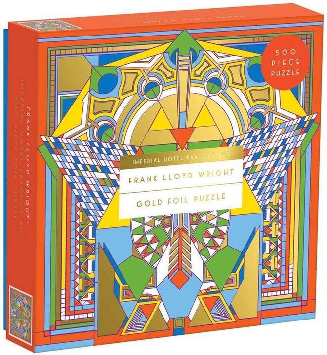Immagine prodotto Abrams & Chronicle 57815 - Frank Lloyd Wright Imperial Hotel Peacock Carpet - Puzzle di lamina, 500 pezzi (500 pezzi)