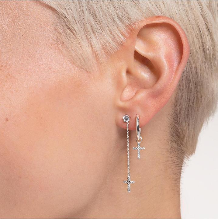 Image du produit Thomas Sabo Créole simple avec pendentif croix argent (Argent 925)