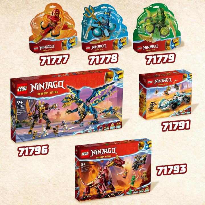 Actual product image LEGO 71777 Kai's Dragon Power Spinjitzu Flip (71777, LEGO Ninjago)