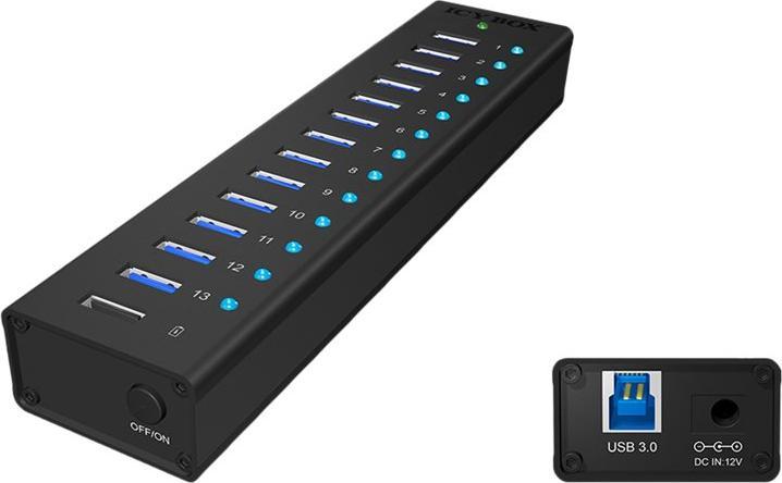 Produktbild Icy Box Ib-Ac6113 (USB-B, 13 Ports)
