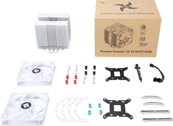 Actual product image Thermalright Peerless Assasin 120 SE - White ARGB - CPU Air Cooler - Max 26 dBA (155 mm)