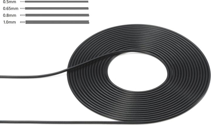 Produktbild Tamiya Cable 2.0m (1.0mm Dia. / schwarz)