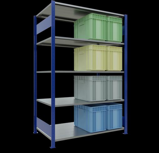 Actual product image Schulte Lagertechnik MULTIplus150 basic racking system with length ledgers