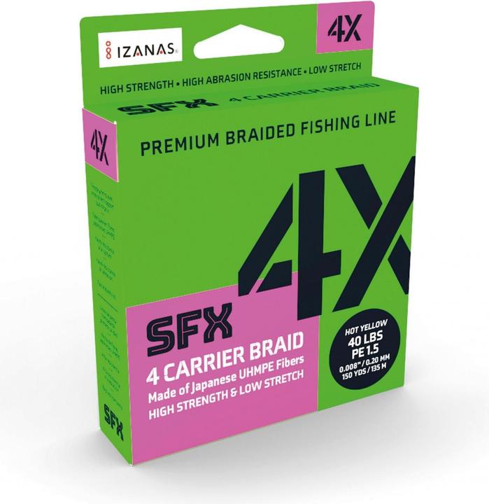 Image du produit Sufix 4x SFX Carrier Braid – 275m (18 kg, 0.28 mm)