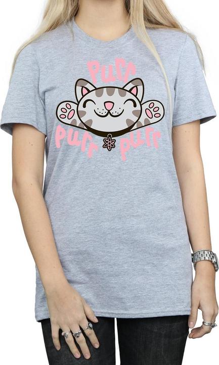 Actual product image Big Bang Theory Womens/Ladies Soft Kitty Purr Cotton Boyfriend T-Shirt (S)