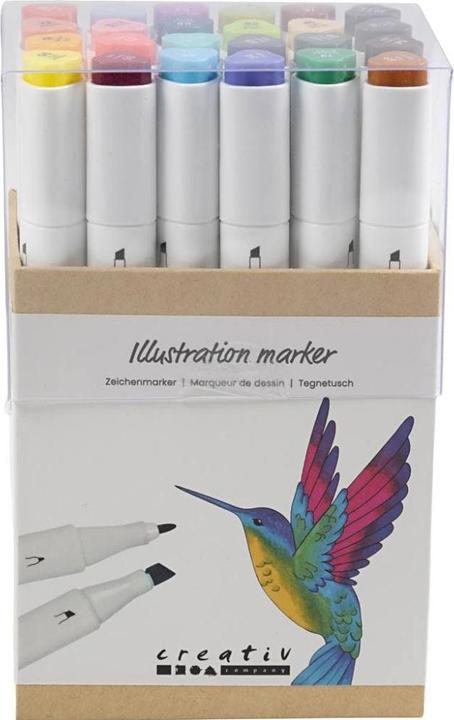 Produktbild Creativ Company Craft Kit - Drawing ink 24 pcs. (37378) (Mehrfarbig, 9 mm, 24 x)