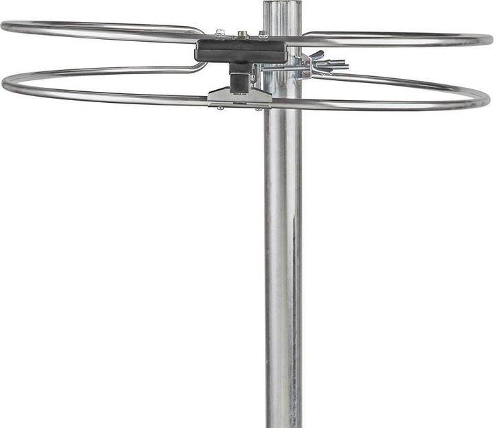 Actual product image Nedis FM outdoor antenna - Max. 4dB gain - FM frequency range: 87.5-108 MHz - 0-15 km reception (UKW / MW / LW)