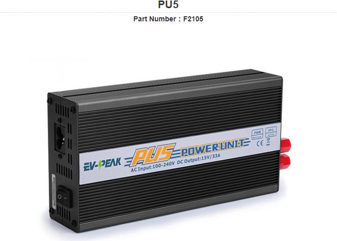 Immagine prodotto EV-Peak Alimentatore PU5 15V 500W