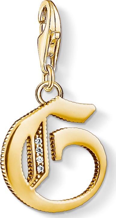 Produktbild Thomas Sabo Charm-Anhänger Buchstabe G gold (925er Silber)