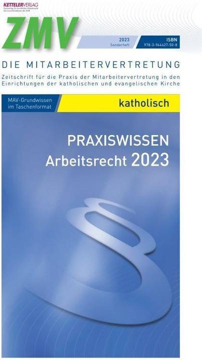 Produktbild ZMV Praxiswissen Arbeitsrecht 2023 katholisch (Deutsch, André Fitzthum, 2023)