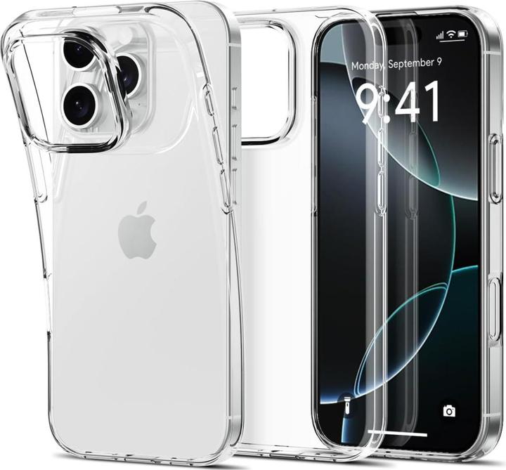 Actual product image Apfelkiste iPhone 16 Pro Max Silikon Gummi Case Hülle - Transparent Slim Design 1.0 mm (Apple iPhone 16 Pro Max)