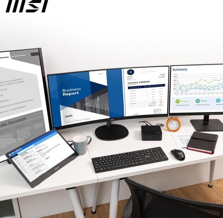 Actual product image MSI Cubi NUC 1MG (without operating system) (Intel Core 3 100U, 8 GB, 256 GB, Intel UHD Graphics)