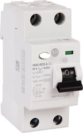 Actual product image Allen Bradley Fehlerstromschutzschalter, 2 Pole, 40A, 30mA