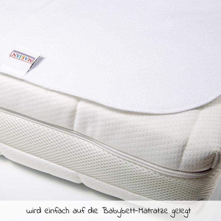 Actual product image Makian Bed pads Waterproof bed pad / mattress topper - Molton (50 x 70 cm)