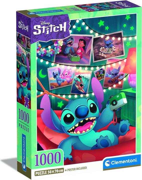 Immagine prodotto Clementoni Puzzle Stitch con Poster (1000 pezzi)