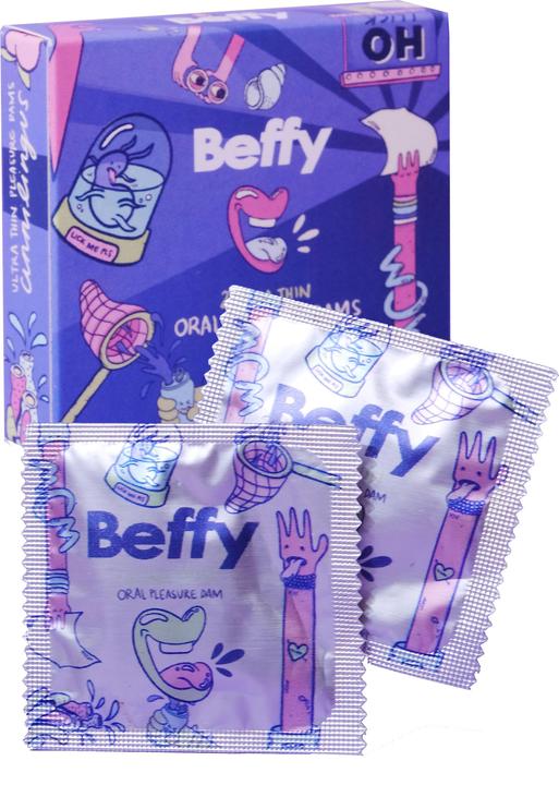 Asha International Beffy Lickpads Oral Sex Wipes (2 pcs.)