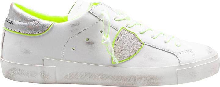 Actual product image Philippe Model prsx leather sneakers color white/yellow (42)