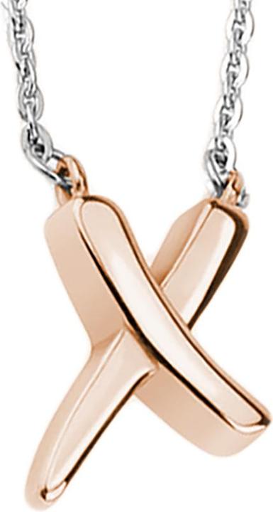 Produktbild Star Piercing Kette silber Anhänger X rosegold (ohne Messing, Chirurgenstahl 316L)