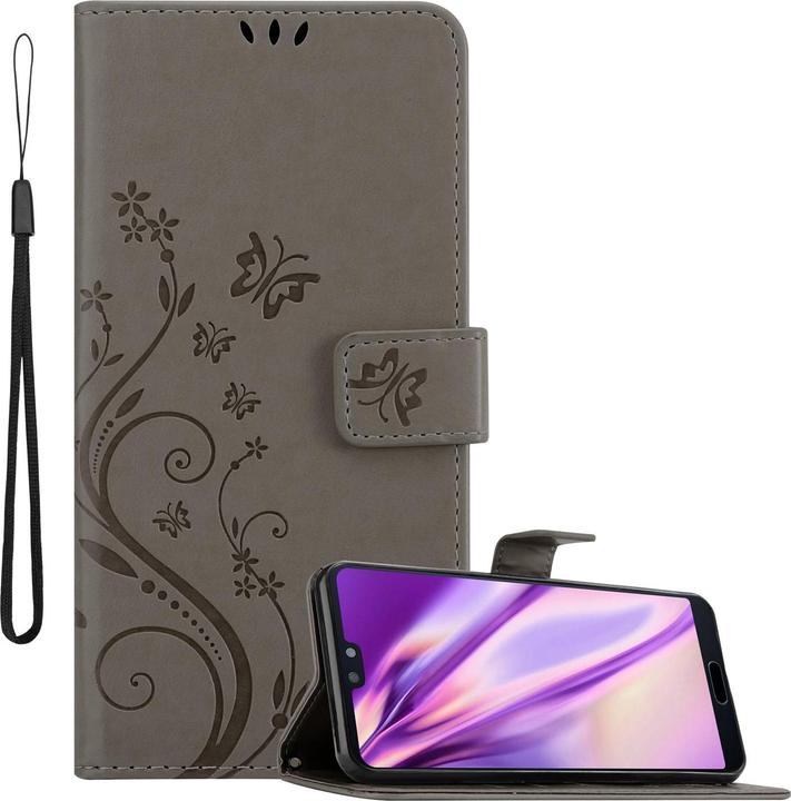 Actual product image Cadorabo Flower Book Cover (Huawei P20)