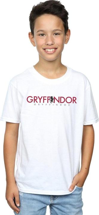 Actual product image Boys Gryffindor Text T-Shirt (140, 146)
