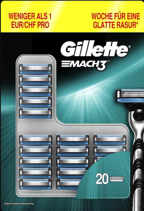 Produktbild Gillette Mach3 (20 x)